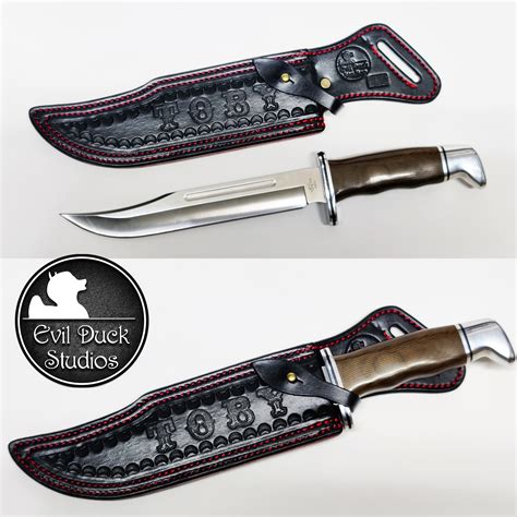 BUCK 120 Horizontal Knife Sheath Leather Hunting Knife Sheath