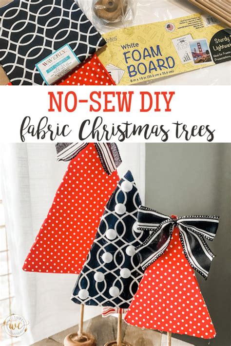 No sew fabric Christmas Tree DIY! - Wilshire Collections