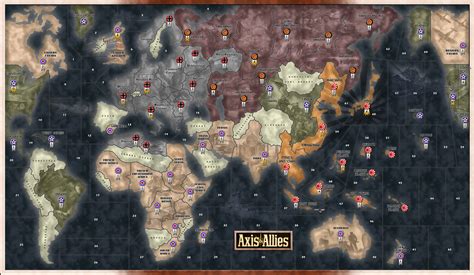 Axis And Allies Revised Map | Peatix