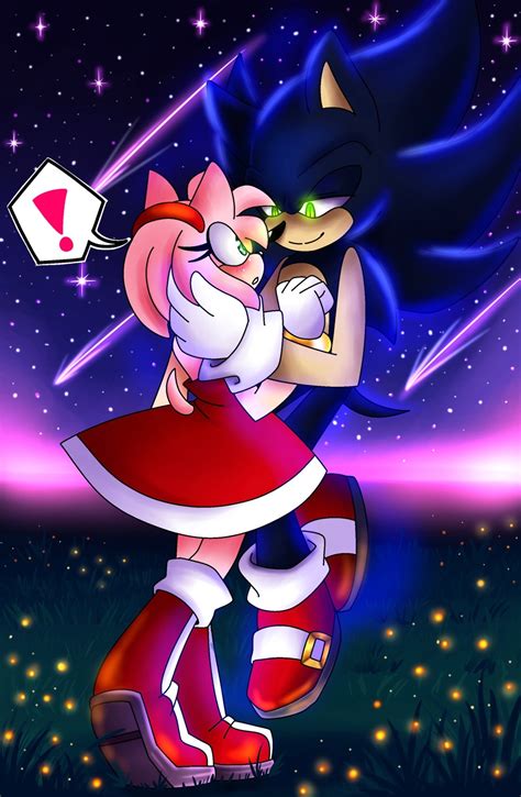 Dark Sonic x Amy Rose I’ve wanted to draw this one for a while now but I never was able to find ...