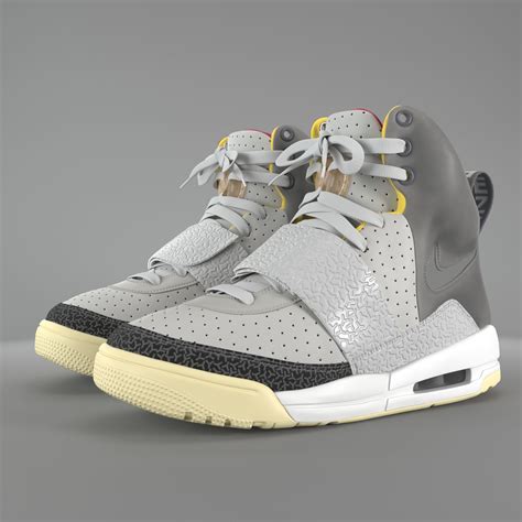 3D model Nike Air Yeezy 1 Zen Grey pbr VR / AR / low-poly | CGTrader