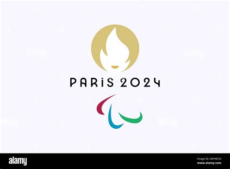 Official symbol of Olympic Games 2024. Official logo of Summer Olympic ...