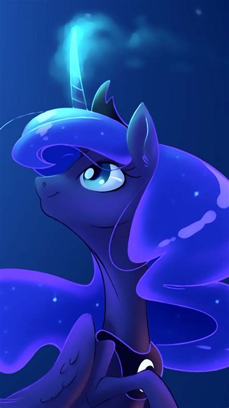 MLP. Princess Luna. Glowing Horn. Wallpaper. Uploaded by SUNSET SHIMMER ♥️ | Celestia and luna ...