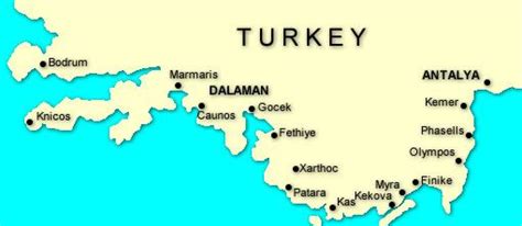 Coastal Drive. Antalya > Olympos> Kemer > Kale > Kas > Kalkan > Patara ...