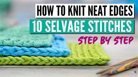 How to knit neat edges - The 10 best edge stitches in knitting