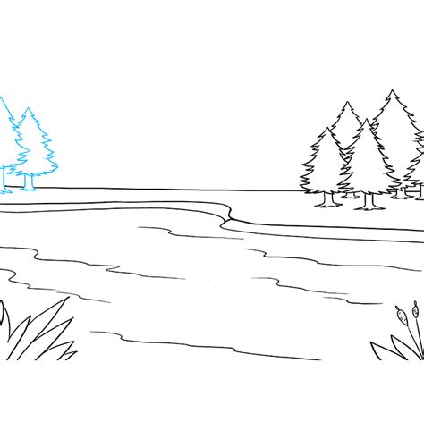 How to Draw a Lake - Really Easy Drawing Tutorial