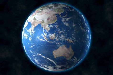 View of Blue Planet Earth in Space. 3D Rendering, Elements of this Image Furnished by NASA Stock ...