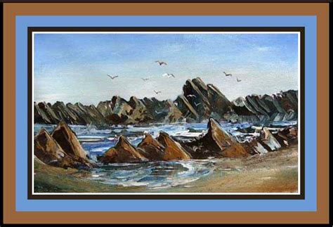 Paint Rocks and Ocean – painting lessons