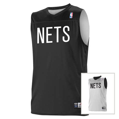 Custom Team NBA Brooklyn Nets Adult Reversible Jersey