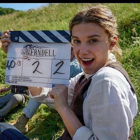 Stranger Things Millie Bobby Brown on the Set of Enola Holmes, Eleven ...