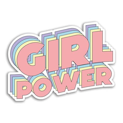 2 X 10cm Girl Power Vinyl Stickers Pink Women Teen Girls - Etsy UK