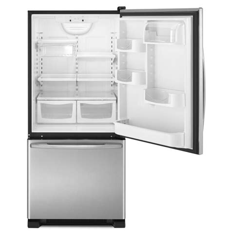 Maytag 18.5-cu ft Bottom-Freezer Refrigerator with Single Ice Maker ...