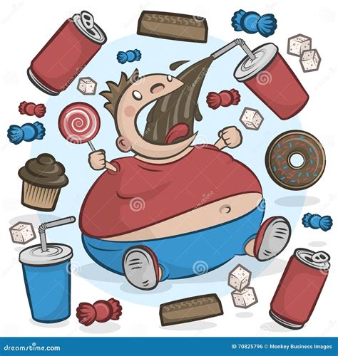 Child Obesity Graphic stock illustration. Illustration of happy - 70825796