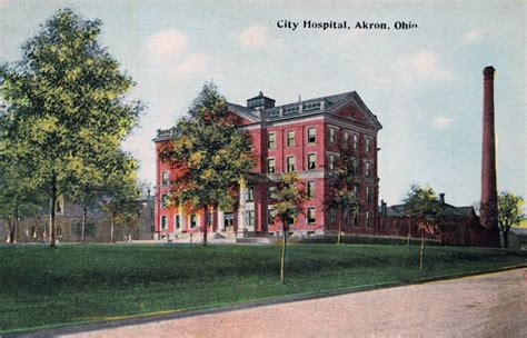 City Hospital - Akron Postcards