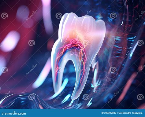 Futuristic Teeth with Anatomy Detailed View. Generative AI Stock Illustration - Illustration of ...
