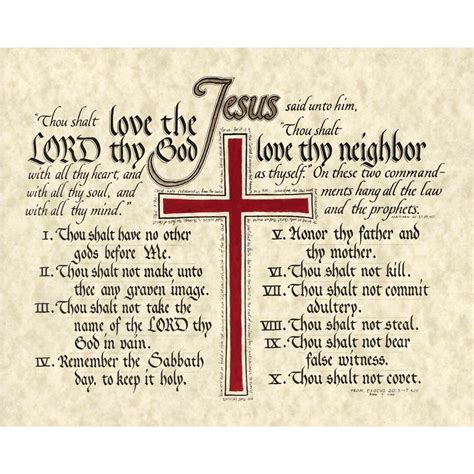 Print Exodus 20 the Ten Commandments Hand Lettered Print Scripture Wall Art Beautiful Scripture ...