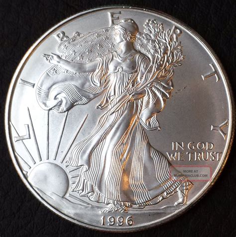 1996 American Eagle Silver Dollar Coin Uncirculated Key Year