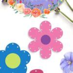 Printable Flower Lacing Cards