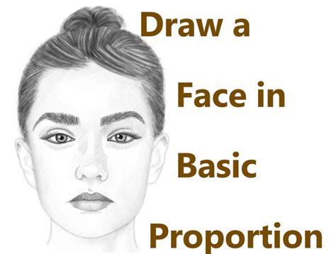 How to Draw a Face in Basic Proportions – Drawing Beautiful Female Face Tutorial – How to Draw ...