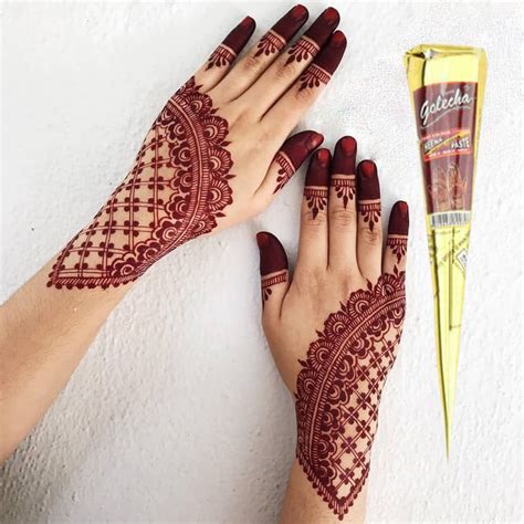 Maroon Henna Deep red mehendi cone Tube Henna Fines color No | Etsy