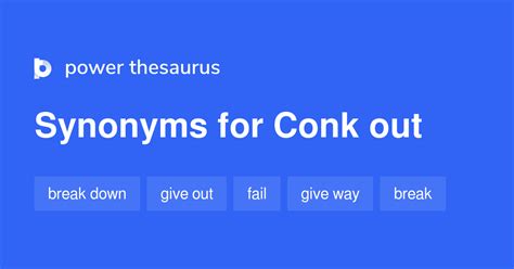 Conk Out synonyms - 285 Words and Phrases for Conk Out