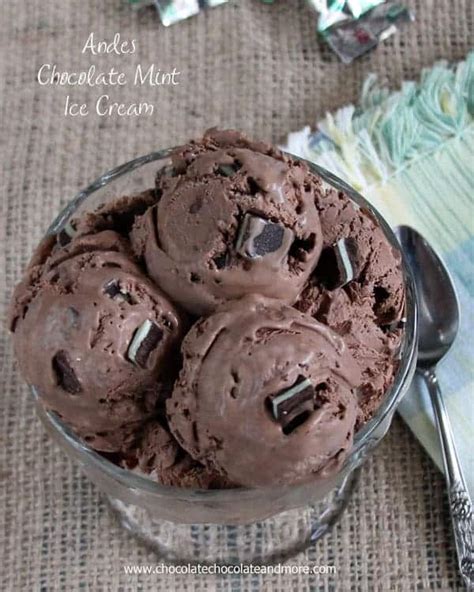 Andes Chocolate Mint Ice Cream - Chocolate Chocolate and More!