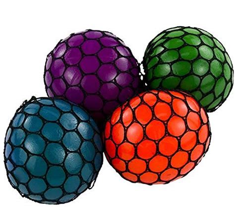 Rhode Island Novelty 3 Inch Mesh Squishy Balls, Pack of 12- Buy Online ...