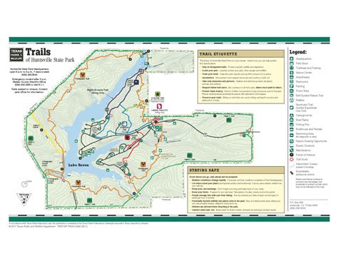 Huntsville State Park Trail Map - Printable Map