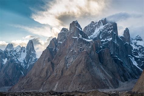 Trango Towers, which features the world's highest nearly vertical drop ...