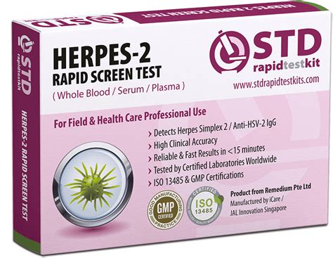 Herpes 2 (HSV-2) rapid Home test kit