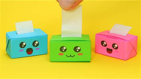 Cute Crafts you can make in 5 minutes. DIY Tissue Box. How to make an ...