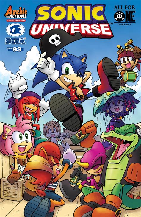 Archie Sonic One Piece reference cover | Archie Sonic Comics in 2020 ...