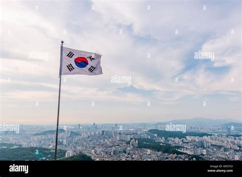 Korea,downtown skyline in Seoul City, South Korea Stock Photo - Alamy