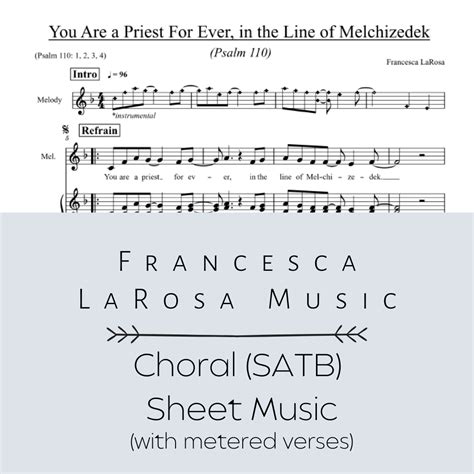 Psalm 110 - You Are a Priest for Ever, in the Line of Melchizedek (Cho – Francesca LaRosa Music