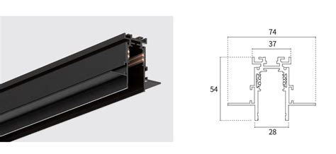 Magnetic Track Rail Recessed 48V Lighting System | GS LIGHT