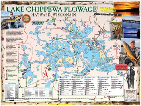 Free Chippewa Flowage Lake Map | Hayward WI Vacations | desitinations