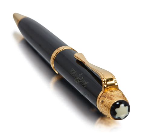 MONTBLANC | A LIMITED EDITION GOLD PLATED AND RESIN BALLPOINT PEN, CIRCA 1995 | Luxury Pens ...