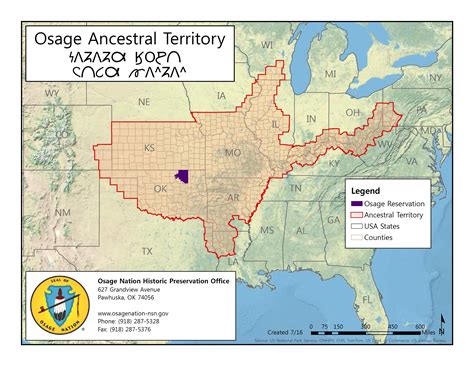 Ancestral Map | Osage Nation | Osage, Osage nation, Historic preservation