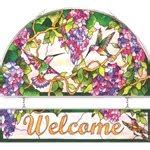 Wall Drug Store South Dakota: Amia Stained Glass Welcome Signs at Wall Drug