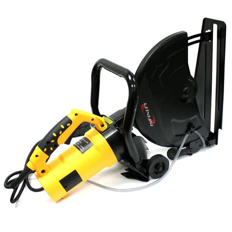 14" Portable Concrete Saw 3200W Corded Electric 4100 RPM w/ Water Pump ...