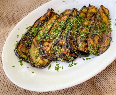 Grilled-then-Marinated Eggplant - Our Italian Table