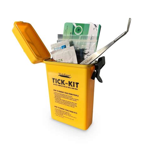 TickEase Tick Removal Kit for Humans & Pets - Tick Tweezers, Magnifier, Antibiotic Ointment & More