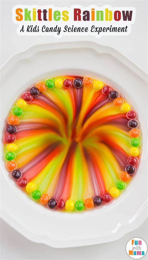 Magical Skittles Rainbow Science Experiment | Candy science experiments ...