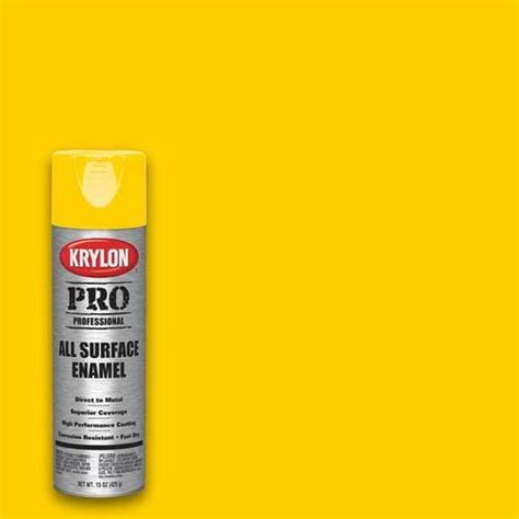 Krylon Professional Gloss Yellow Spray Paint (NET WT. 15-oz) in the ...