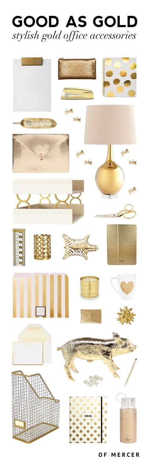 Good as Gold: Stylish Gold Office Accessories | Home decor, Decor, Diy home decor