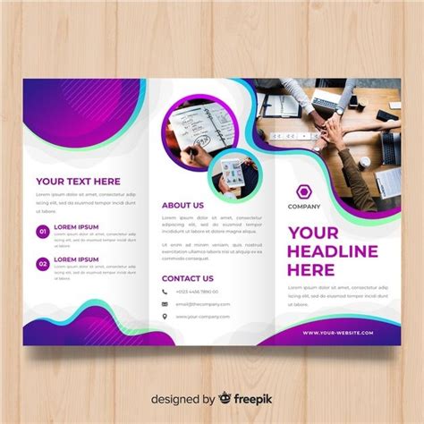 Business trifold brochure Premium Vector | Premium Vector #Freepik # ...