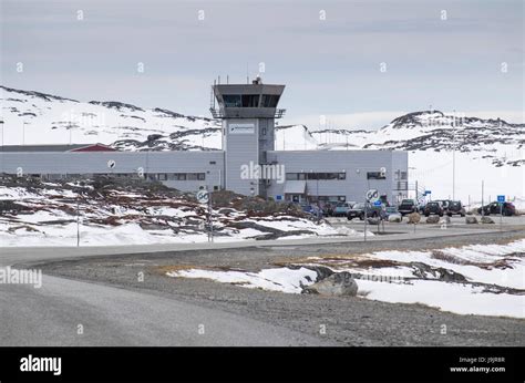 Greenland, Nuuk, Nuuk Airport, terminal exterior Stock Photo - Alamy