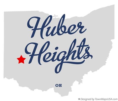 Map Of Huber Heights Ohio - Washington Map State