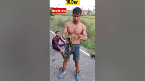 16. day💥 Weight loose 💦 #shortvideo#bodar🔥 songs #bodytransformation 💯#desiexercise # ...