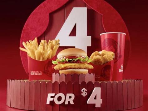 Wendy's Plays On Monday's Date by Adding Item to 4 for $4 | Ad Age